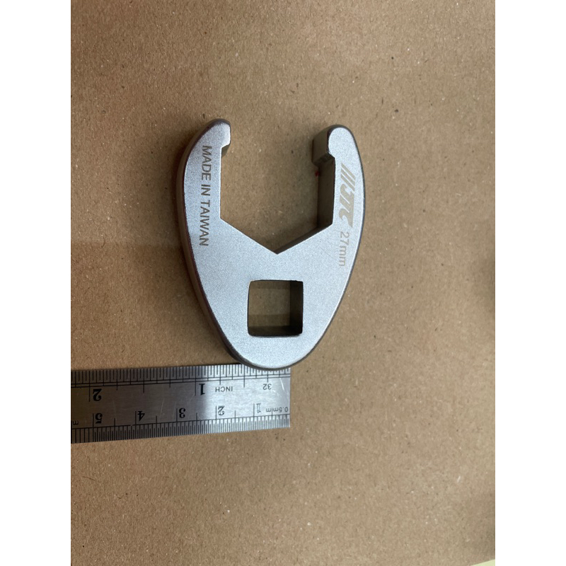 JTC 1931 1/2”Dr 27mm DELUEX METRIX CROWFOOT FLARE NUT WRENCH (torque