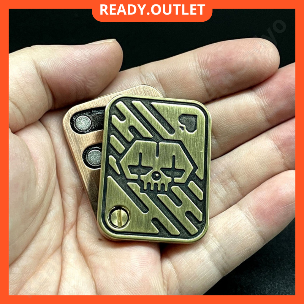 EDC Stainless Steel Poker Card Push Slider Office Desk Stress Reliever Fidget Toys Hand