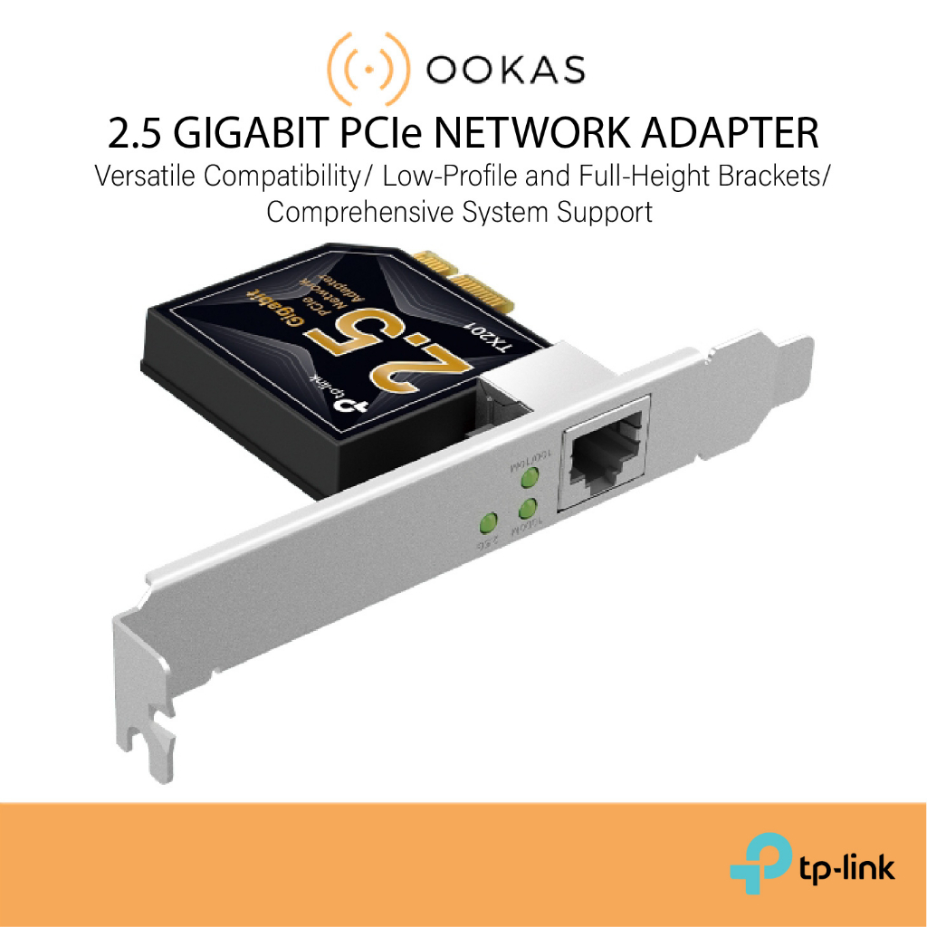TP-LINK TX201 2.5 Gigabit PCIe Network Adapter (2.5G Internet Access ...