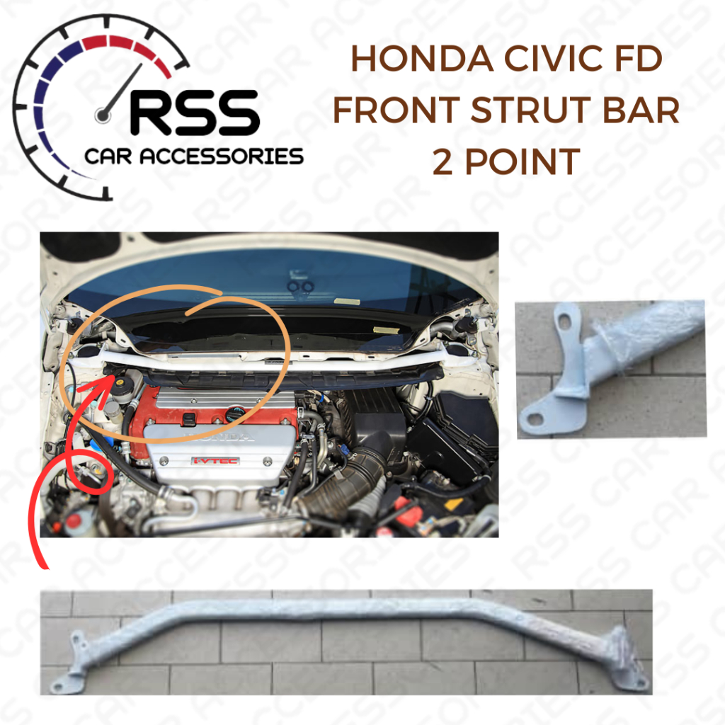 HONDA CIVIC FD FRONT STRUT BAR 2 POINT Shopee Philippines