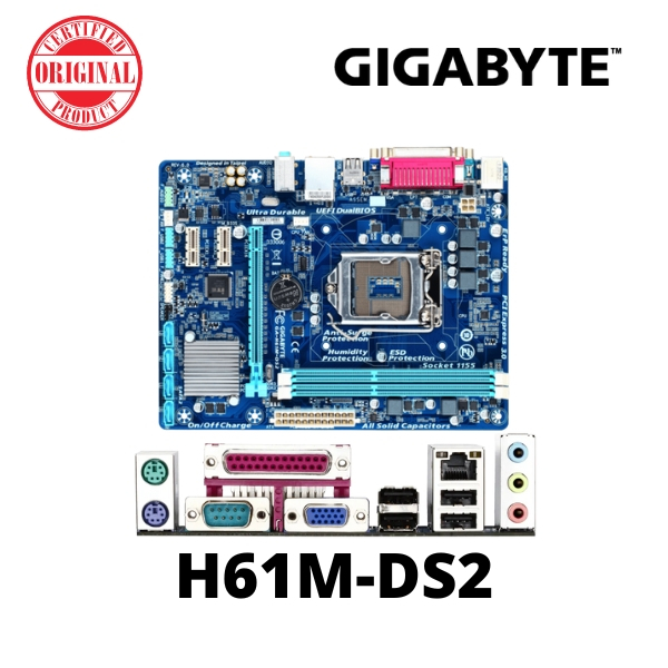 Gigabyte H61MDS2 LGA 1155 Motherboard rev.6.0 Shopee Philippines