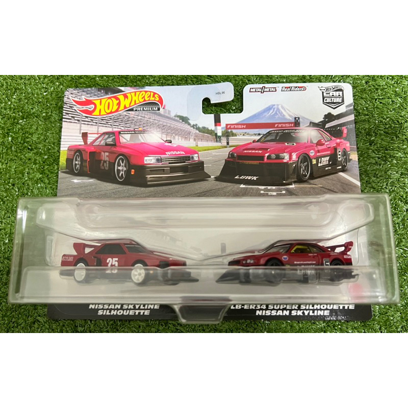 Hot Wheels Premium Twin Pack Nissan Skyline R30 Silhouette & LB-ER34 ...