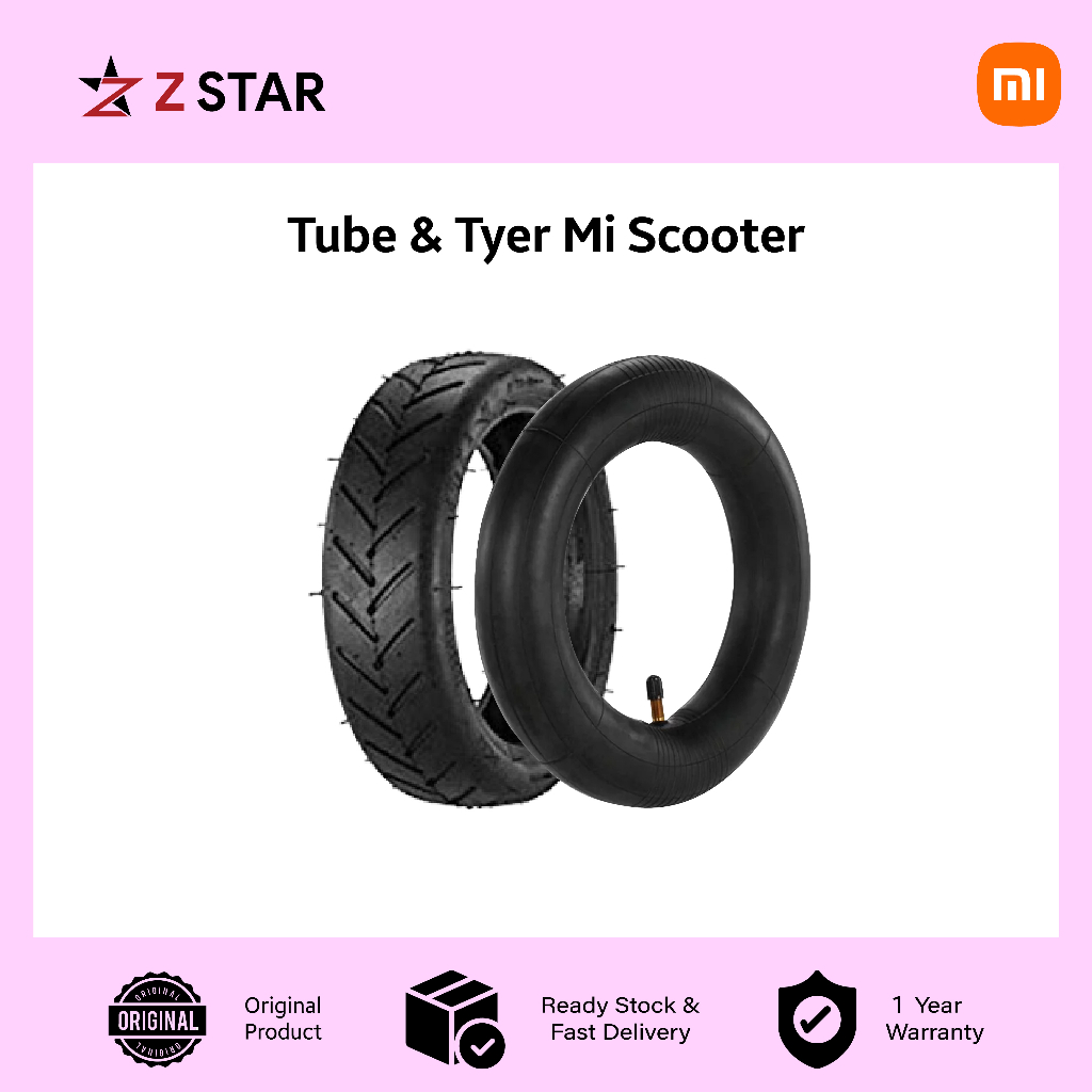 Scooter and Ebike Tube & Tyre replacement For Mi Scooter (1 Set