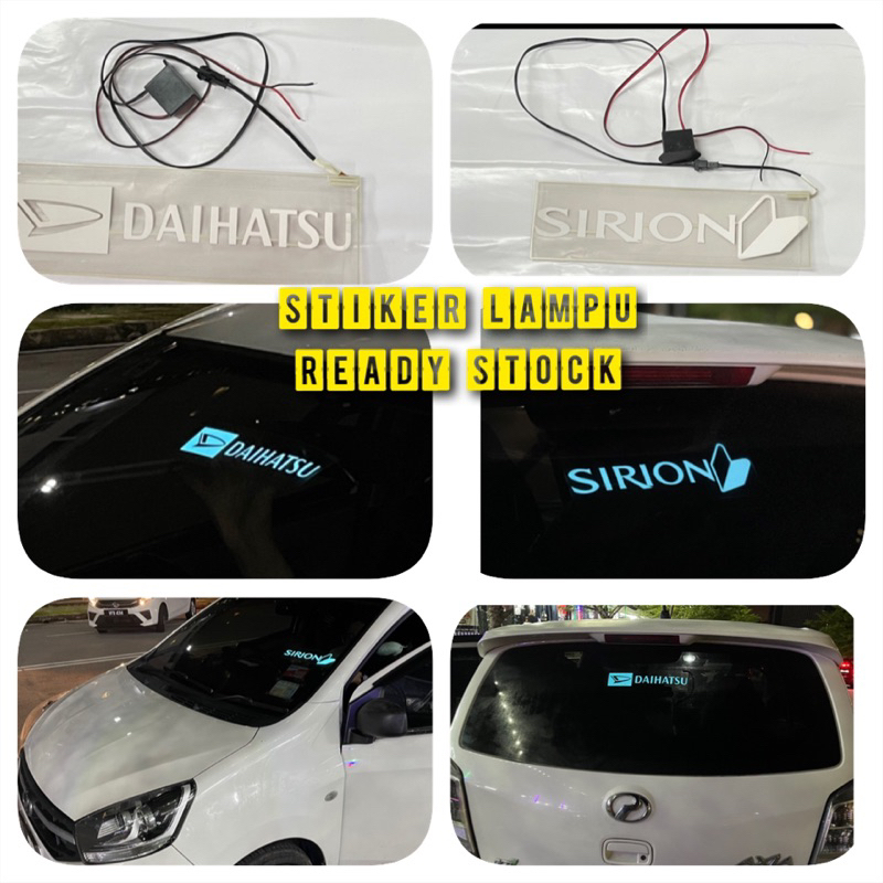 Daihatsu sirion sticker join light sticker night or brake light myvi ...