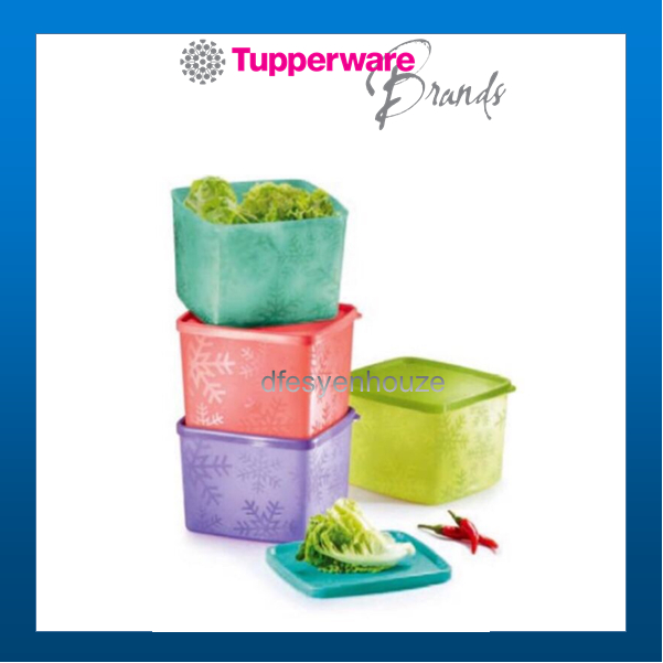 Tupperware Snowflake Medium Square 800ml (1) | Shopee Philippines