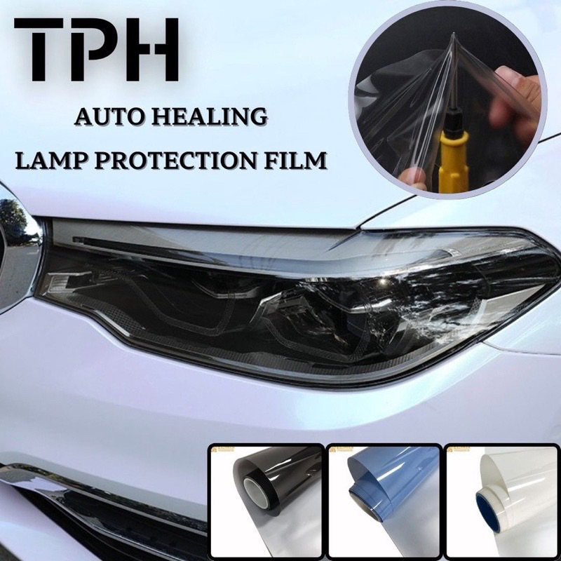 ( 1 Meter ) TPH Lamp Tint Vinyl For 12'' Headlights Spotlights Tint