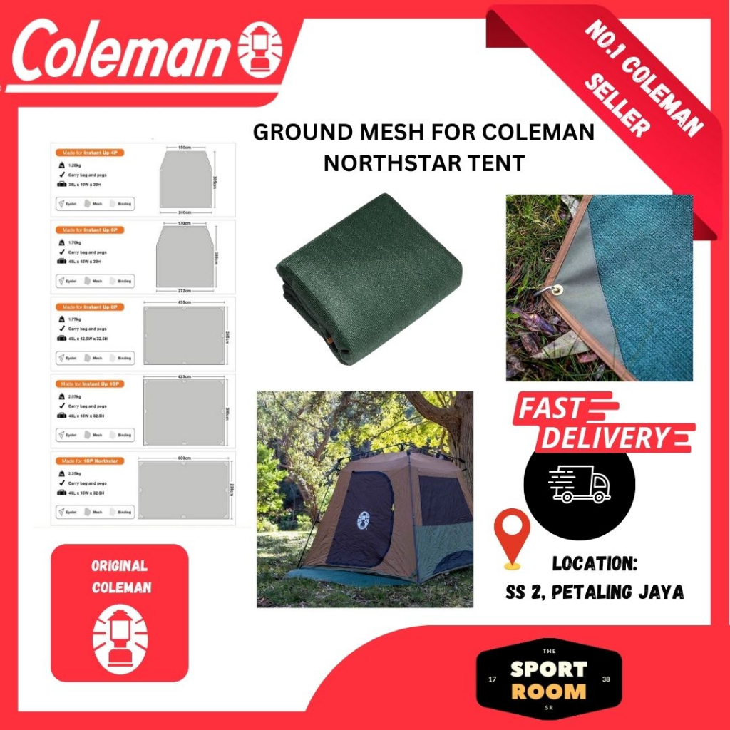 Coleman Ground Mesh Footprint for Instant Up Tents Shopee Philippines