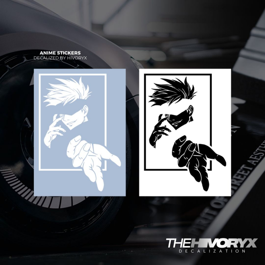 「SATORU GOJO HANDS OUT PORTRAIT JUJUTSU KAISEN」ANIME SERIES CAR DECAL ...