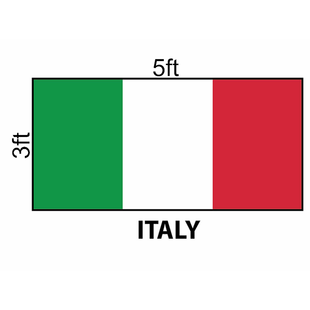 Italy Flag 3x5ft, Bendera Italy 3x5ft, Polyester | Shopee Philippines