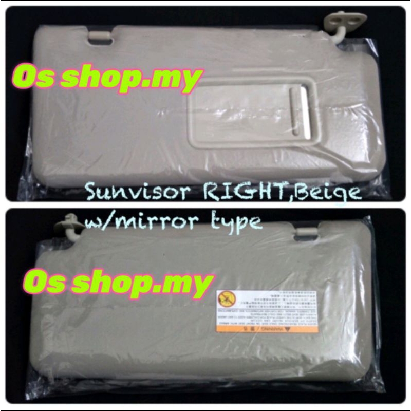 New baru Nissan LATIO Sunvisor Grand LIVINA Sun visor ( new ) 2007