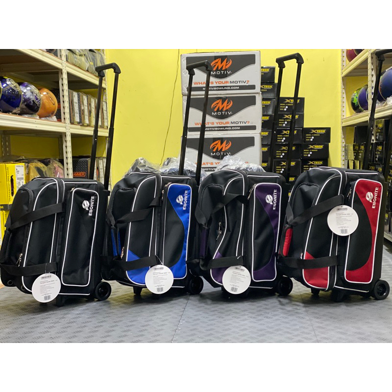 Borsa Da Bowling Ebonite Transport Triple Roller - Trasporto Comodo Con Ruote E Manico Retrattile - Foto 3