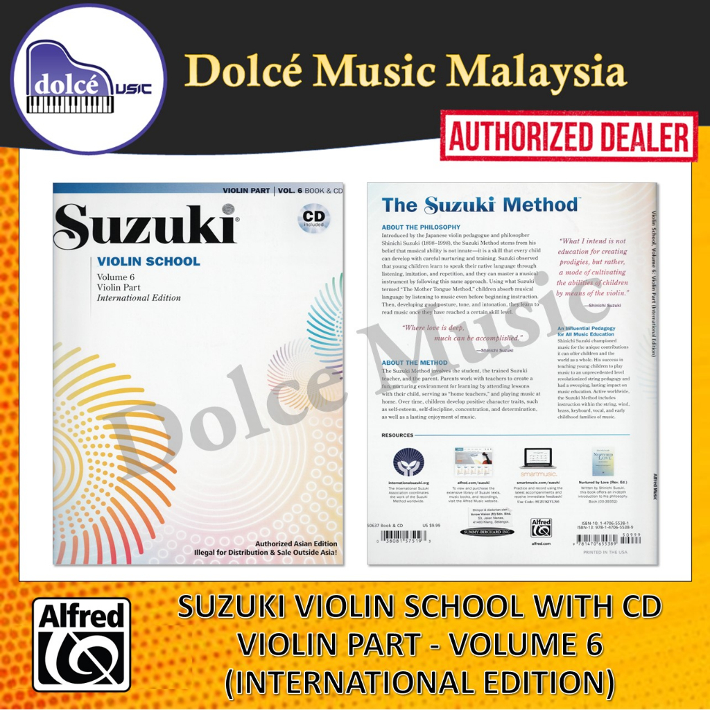 Alfred - Suzuki Violin School With CD - Violin Part - Volume 6 ...
