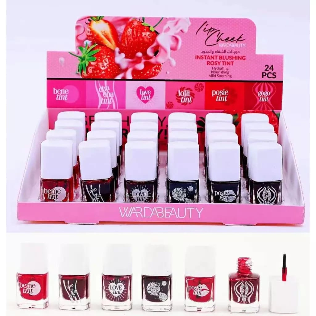 Warda Beauty Strawberry & Peach Benetint Cheek & Lip Tint ( 6 Pcs set ...