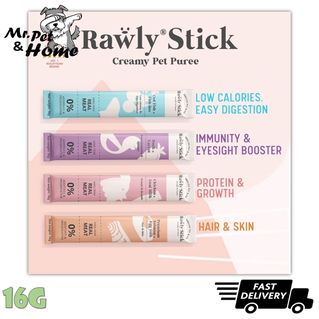 Amelisa Pet & Co. Rawly Stick Pet Puree 16G - Pet Food , Pet Treat ...