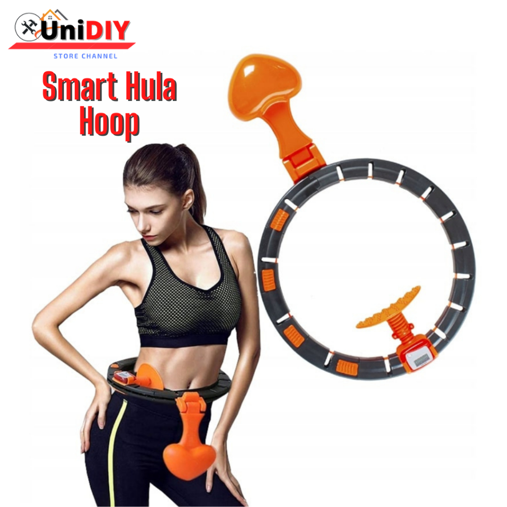 Smart Hula Hoop Rotating Weighted LCD Counting Adjustable Hoola Hoop ...