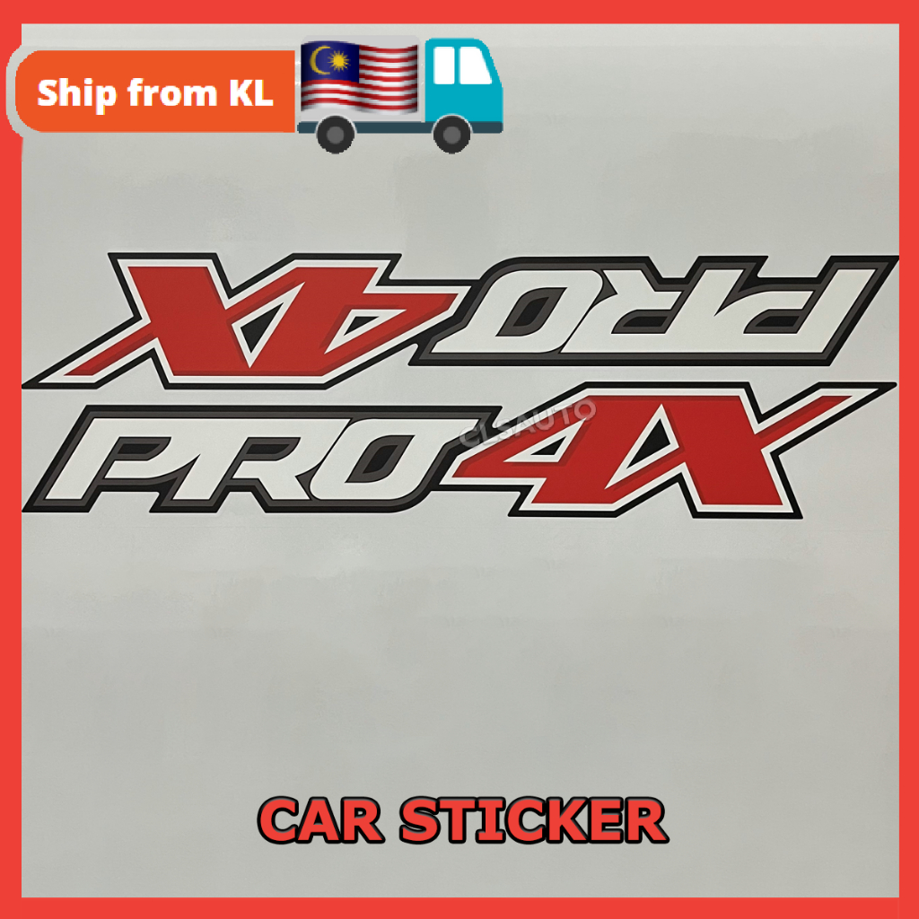 PRO4X Sticker Car Navara Decal Nissan Hilux Ranger Fortuner Offroad 4x4 ...