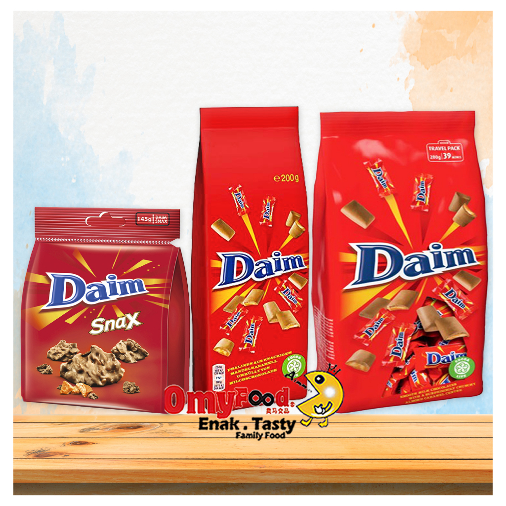 145g / 200g / 280g Daim Chocolate Travel Pack / Daim Snax [OmyFood ...