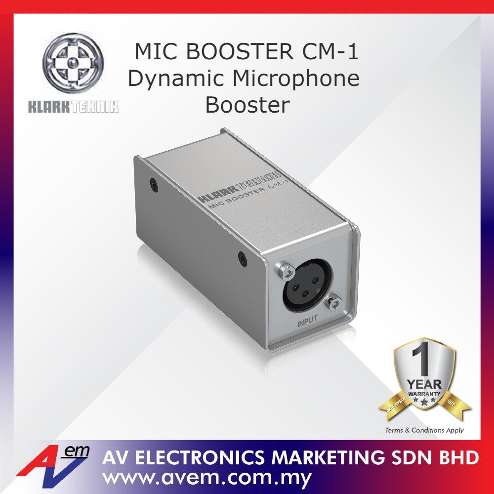 Klark Teknik CM1 Dynamic Microphone Booster with HighQuality Preamp Shopee Philippines