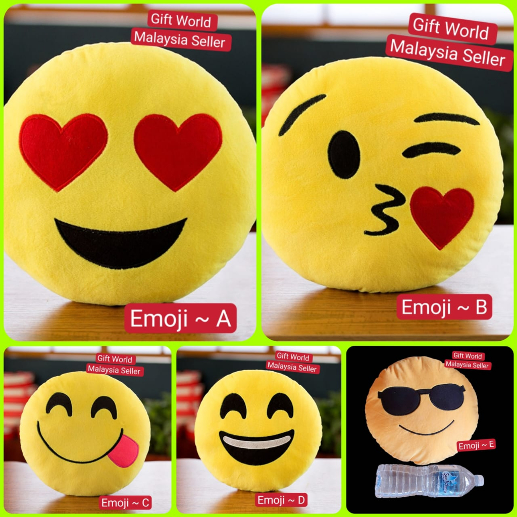 Bantal Emoji Smile Pillow / Large Emoji Smiley Pillow ** (KL) Shopee