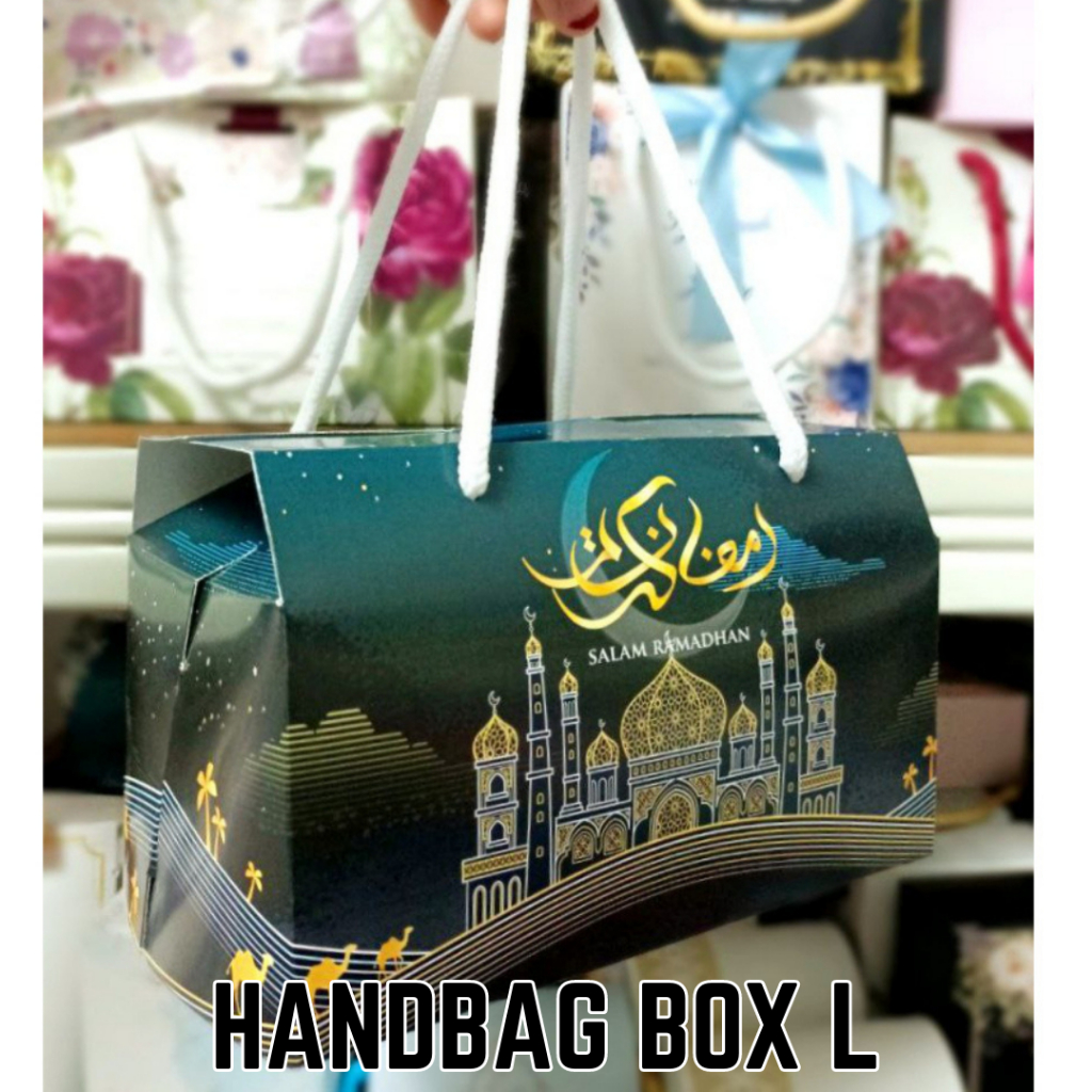 1pcs HANDBAG BOX L RAMADHAN/Dates BOX/KURMA PACKAGING/IFTAR BOX ...