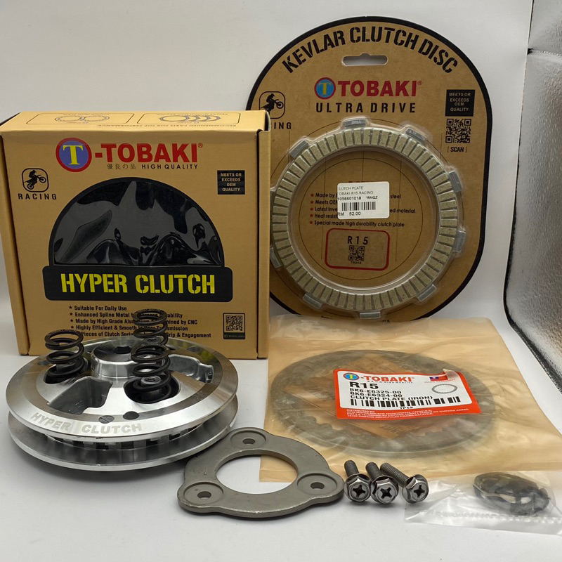 YAMAHA R15V3 Y16ZR Y15ZR TOBAKI RACING HYPER CLUTCH + CLUTCH PLATE