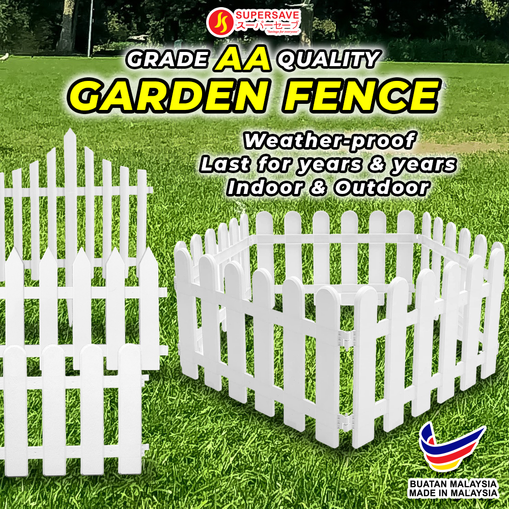 Supersave Garden Fence Decoration Outdoor Pagar Hiasan Taman Pvc 