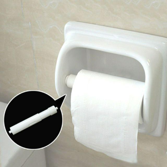 Replacement Home Toilet Roll Holder Insert Spring Loaded Plastic Roller