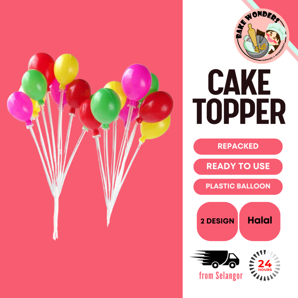 Balloon Cake Topper/Cake Topper/ Love Topper/ 3D Cake Topper/Decorative