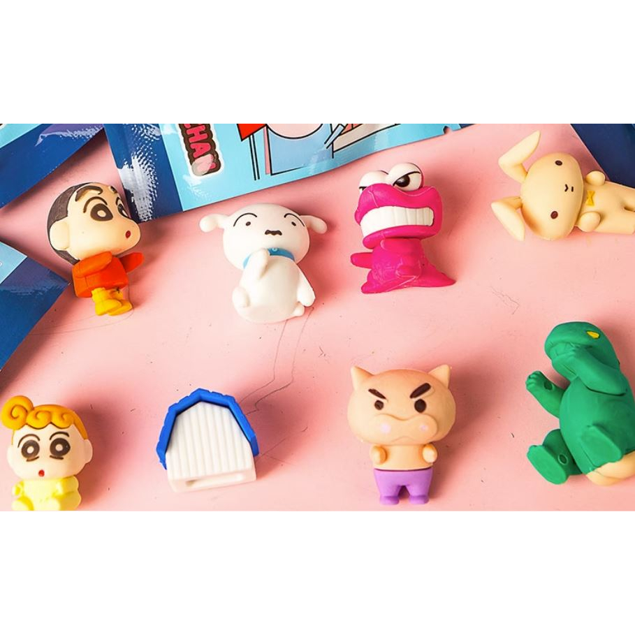 SANRIO CRAYON SHINCHAN POKEMON BLIND BOX CUTE ERASER 三丽鸥 蜡笔小新 皮卡丘 橡皮 ...