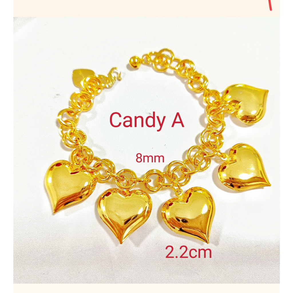 Candy A love bracelet large Bangkok gold bracelet