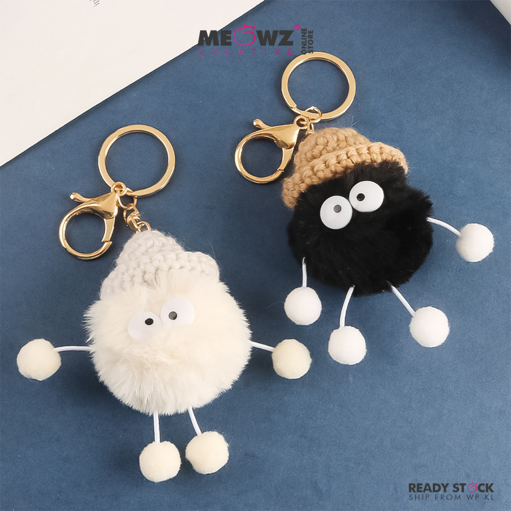 The Soot Sprites Susuwatari Cute Small Plush Fan Art Keychains | Shopee ...