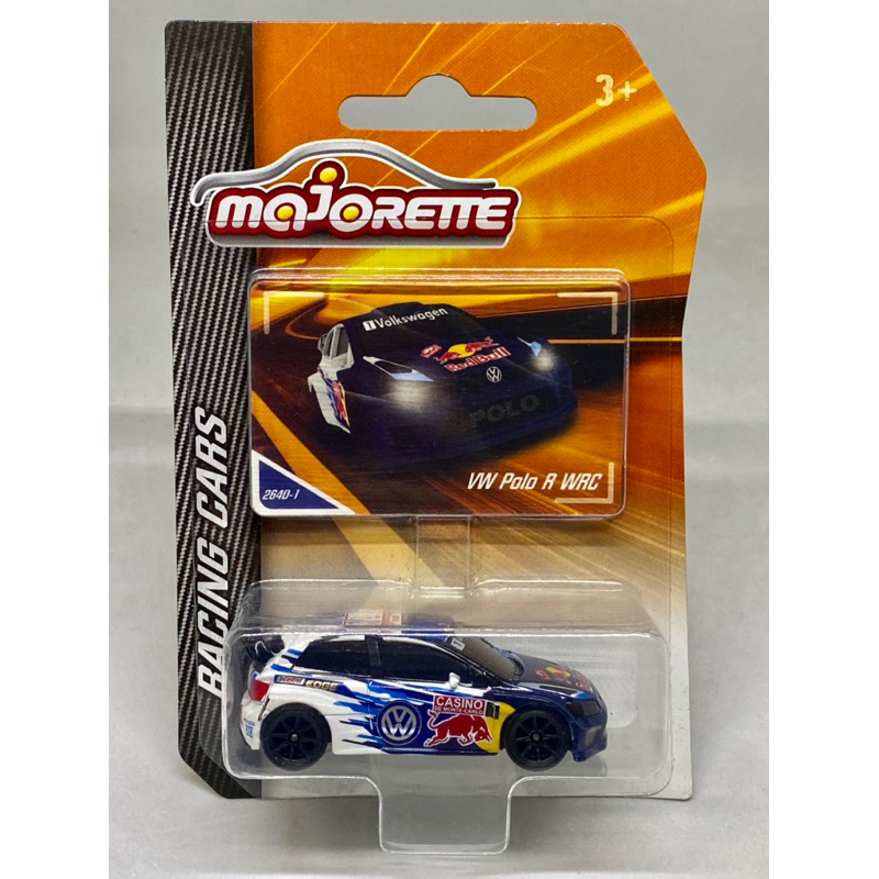 Majorette Volkswagen VW POLO R WRC White Blue Red Bull Racing 57 64 ...