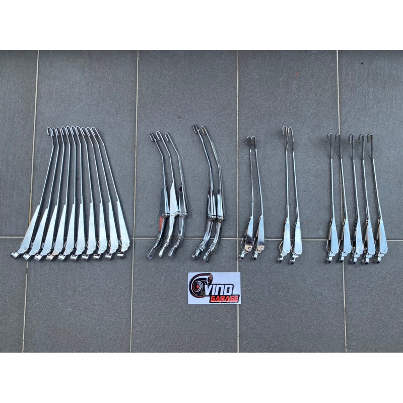Wiper Arm Chrome Front Rear for Perodua Kancil, Kelisa, Viva, Kenari ...