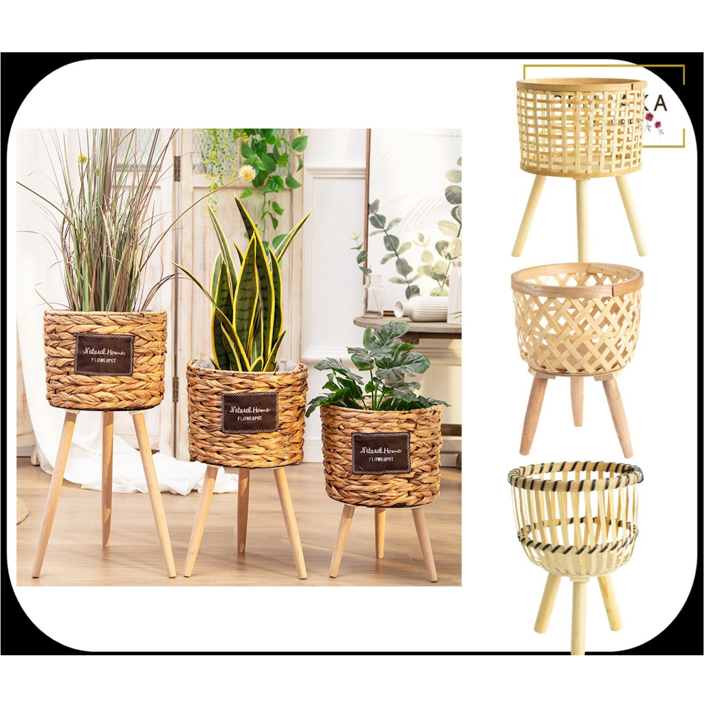 Pasu Rattan With Legs, Rattan Baskets With Legs, Pasu Rattan Baskets