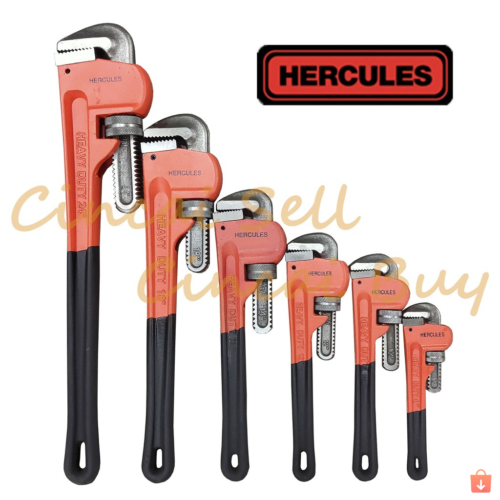*THETOPHARDWARE* HERCULES HEAVY DUTY ADJUSTABLE PIPE WRENCH PLUMBER