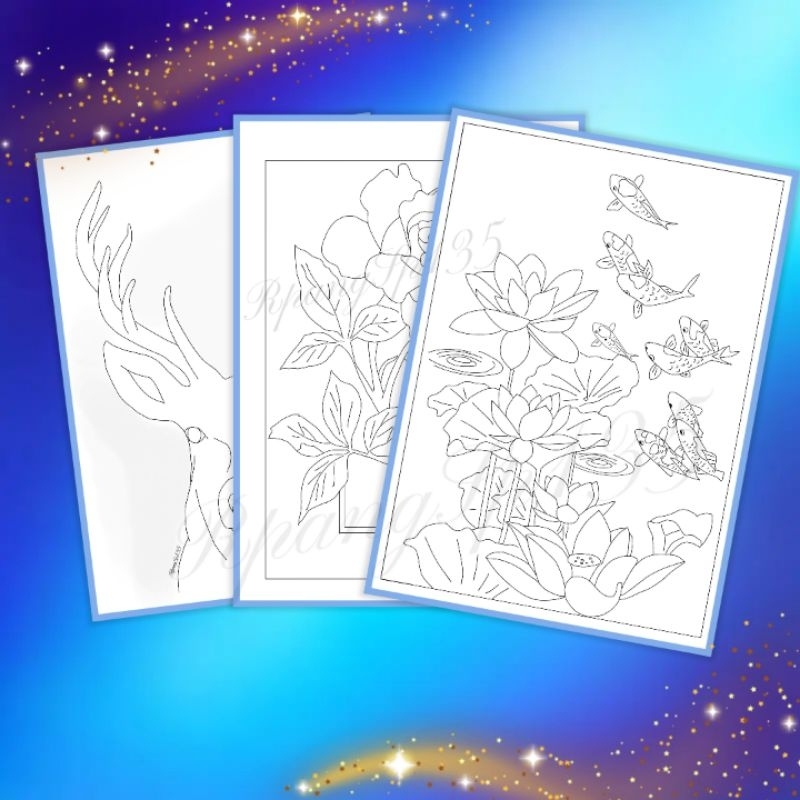 3pcs/pack Colouring Paper (100gsm) | Shopee Philippines