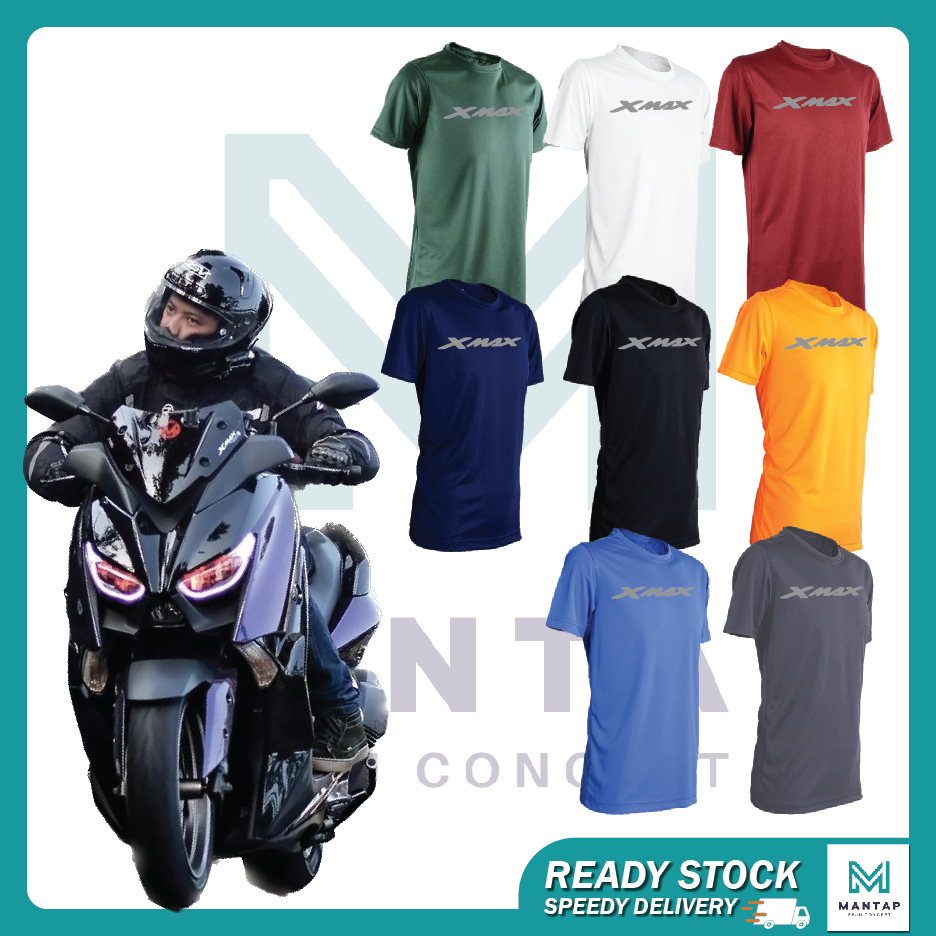 BAJU / T SHIRT MOTOR SCOOTER YAMAHA XMAX rider motorsport roadshow ...