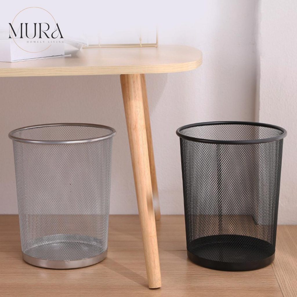 GD Metal Mesh Dustbin Metal Wire Mesh Waste Rubbish Bin Office Metal