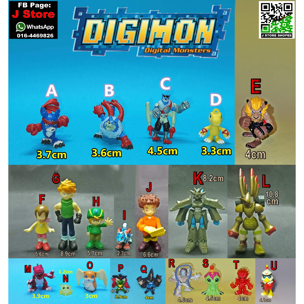 Digimon collection figure ( J Store ) | Shopee Philippines