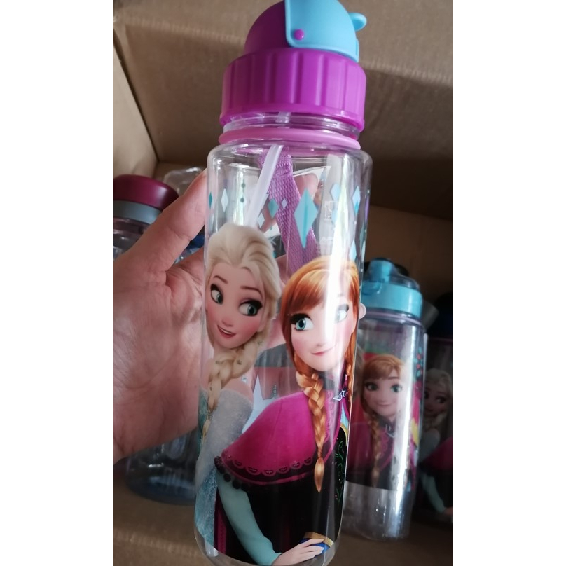 Disney Princess Frozen Elsa & Anna Water Bottle Drinking Bottle 650ml ...
