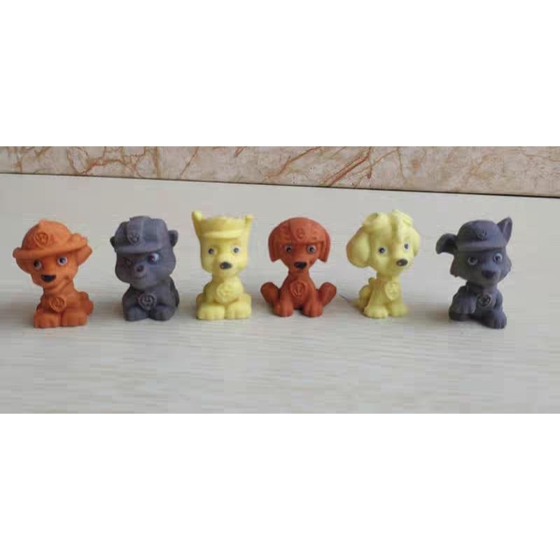 Cute 3D Paw Patrol Eraser Dog Eraser Set | Shopee Philippines