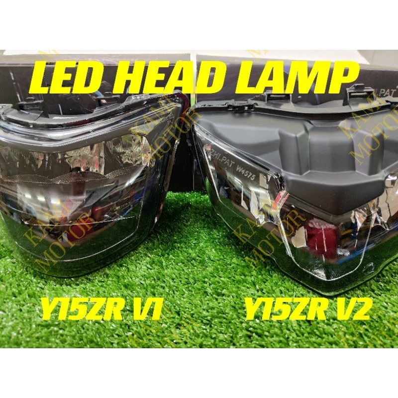 Yamaha Y15 Y15ZR V1 V2 LED HEAD LAMP ASSY LED Headlight Shopee