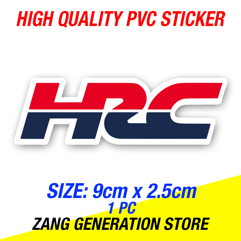 Sticker Bike Motor Motorsikal NEW HRC For Honda Wave, EX5, Dash, RS150 ...