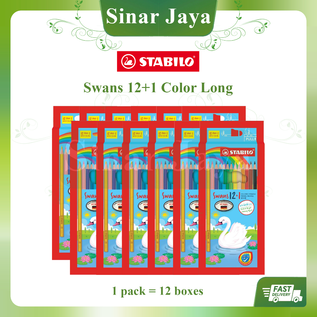 Stabilo Swans Color Pencils/Pensel Color Bulk Order (1Pack) | Shopee ...