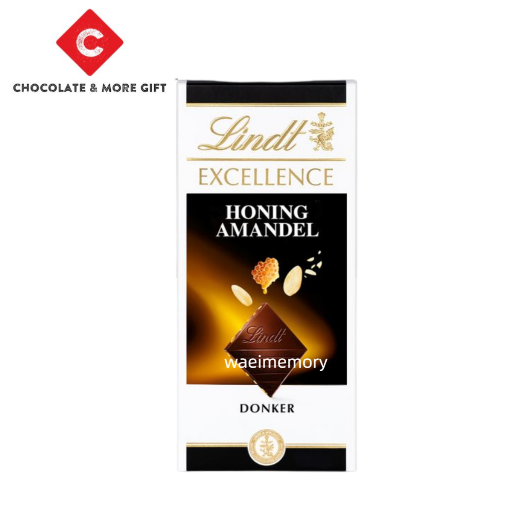 Lindt EXCELLENCE Honey Almond Dark Chocolate Bar 100g Shopee Philippines