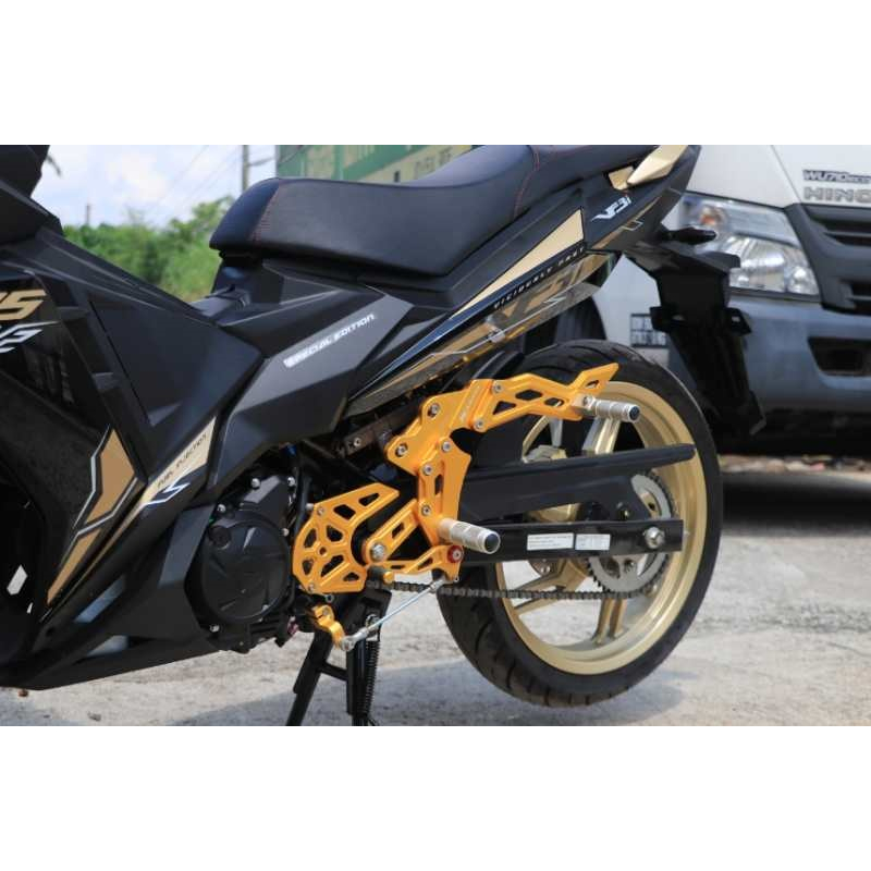 RAPIDO SYM VF3I 185 FULL SET RACING FOOTREST SET (INCLUDE REAR PASENGER ...