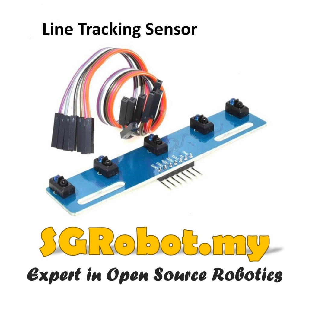5 Way Tracking Sensor Module Infrared Sensor TCRT5000 5 Channel Line ...