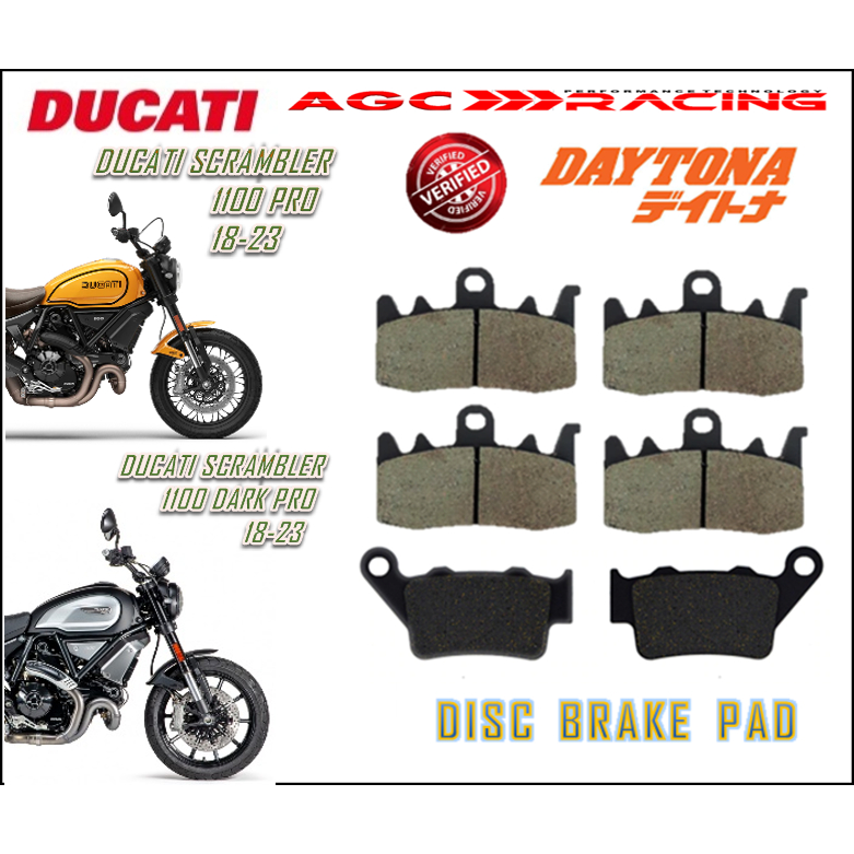 DUCATI DISC BRAKE PADS 1100 SCRAMBLER PRO 18-23 SCRAMBLER DARK PRO 18 ...