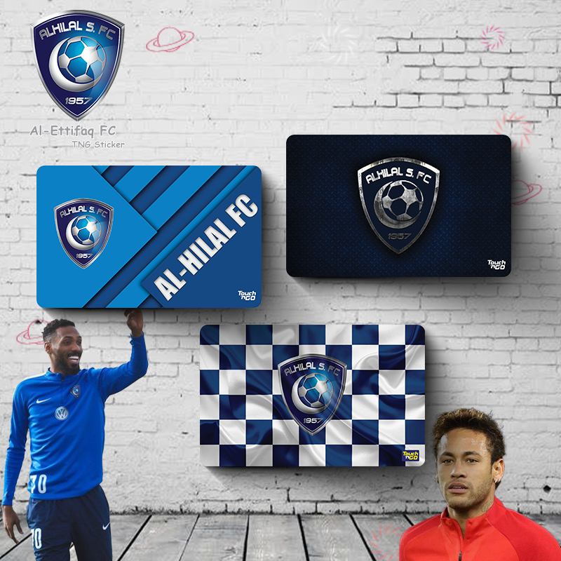 Al-Hilal Saudi FC TNG Sticker - Tng Touch N Go/Bank card protective ...