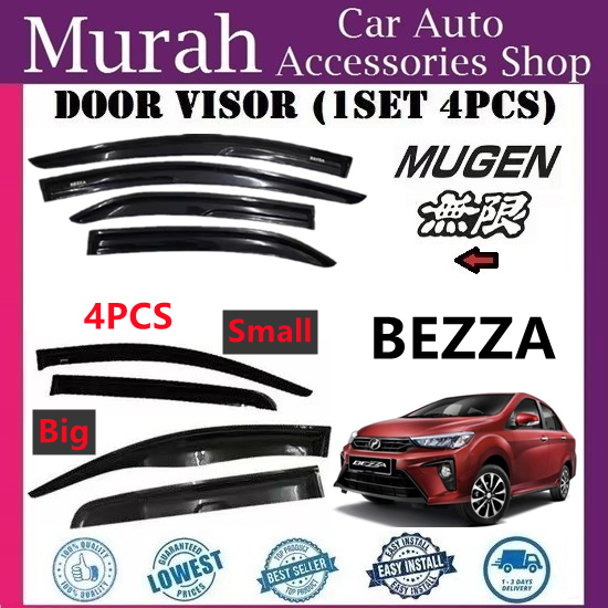 Perodua Bezza 2013-2024 Door Visor /air press 1set 4 Door Mugen Model ...